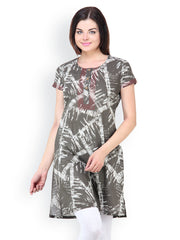 Vedanta Women Grey Printed Kurta