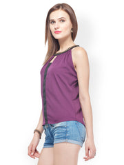 Veni Vidi Vici Women Purple Top