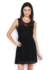 Vero Moda Black Fit &amp; Flare Dress