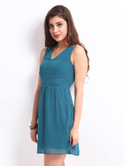 Vero Moda Blue Fit &amp; Flare Dress