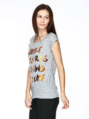 Vero Moda Grey Printed Top