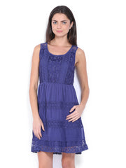 Vero Moda Blue Fit &amp; Flare Dress