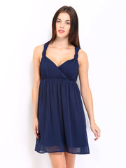 Vero Moda Navy Fit &amp; Flare Dress
