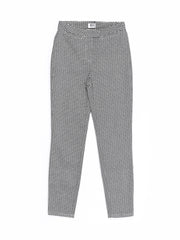 Vero Moda Women Black &amp; Cream Coloured Printed Trousers
