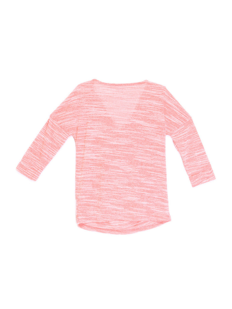 Vero Moda Women Coral Red &amp; White Top