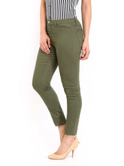 Vero Moda Women Green Skinny Fit Jeggings