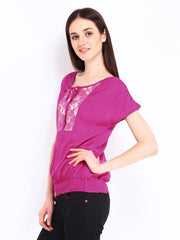 Vero Moda Women Magenta Top