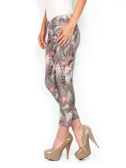 Vero Moda Women Mauve Printed Cropped Trousers