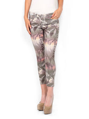 Vero Moda Women Mauve Printed Cropped Trousers