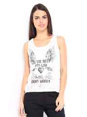 Vero Moda Women Off-White Printed Top
