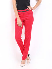 Vero Moda Women Red Naomi Trousers