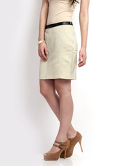 Vero Moda Cream Coloured Mini Skirt