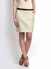 Vero Moda Cream Coloured Mini Skirt