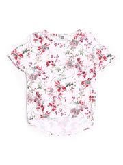 Vero Moda Women White Floral Print Top