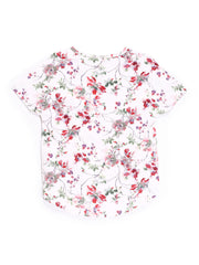 Vero Moda Women White Floral Print Top
