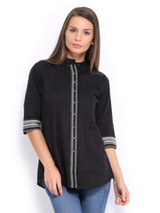W Women Black Kurta