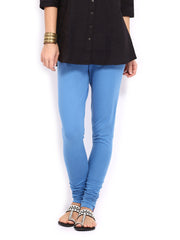 W Women Blue Churidar Leggings