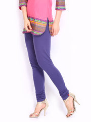 W Women Blue Churidar Leggings