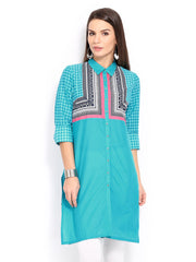 W Women Blue Kurta