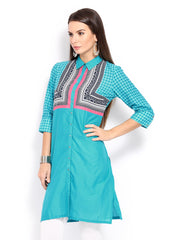 W Women Blue Kurta