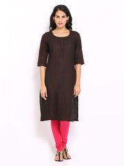 W Women Brown Kurta