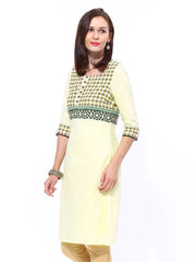 W Women Cream Coloured Kurta