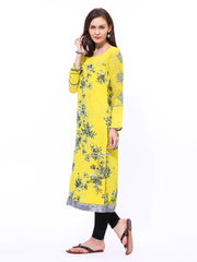 Wishful by W Women Yellow Printed Kurta