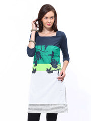W Women Multicoloured Printed Kurta