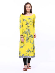 Wishful by W Women Yellow Printed Kurta
