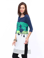W Women Multicoloured Printed Kurta