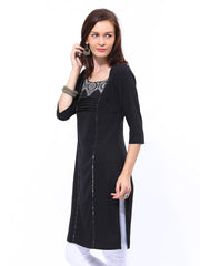 W Women Black Kurta