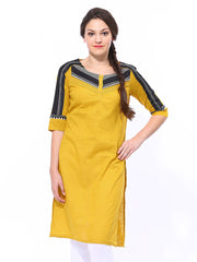 W Women Yellow Kurta