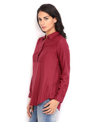 W Women Maroon Top