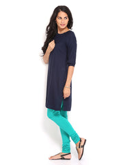 W Women Navy Kurta