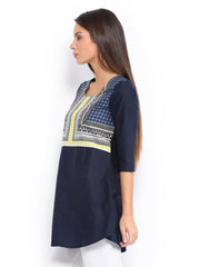 W Women Navy Printed Tunic