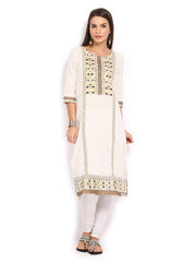 W Women Off-White Kurta