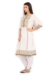 W Women Off-White Kurta