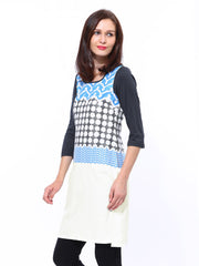 W Women Off-White Printed Kurta