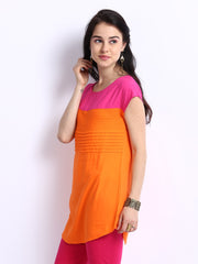 W Women Orange &amp; Pink Tunic