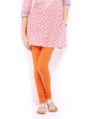 W Women Orange Churidar Leggings