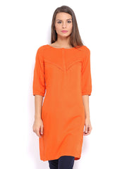 W Women Orange Kurta