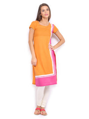 W Women Orange Kurta