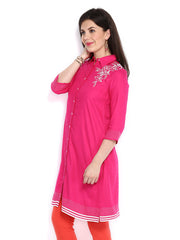 W Women Pink Kurta
