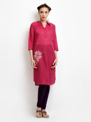 W Women Pink Kurta