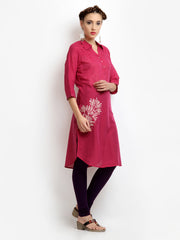 W Women Pink Kurta