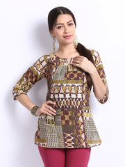 W Women Multi-Coloured Printed Kurti