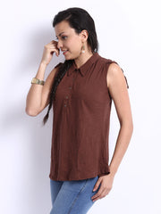 W Women Brown Top