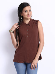 W Women Brown Top