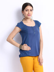 W Women Blue Top