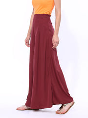 W Women Maroon Palazzo Trousers